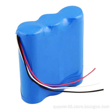 18650 11.1V 2.2Ah Li-ion battery pack, 2A